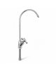 Wellon RO Faucet with Cross Handle | High Arc Drinking Water Tap | Chrome Finish | Countertop Mount | For RO & Water Purifier